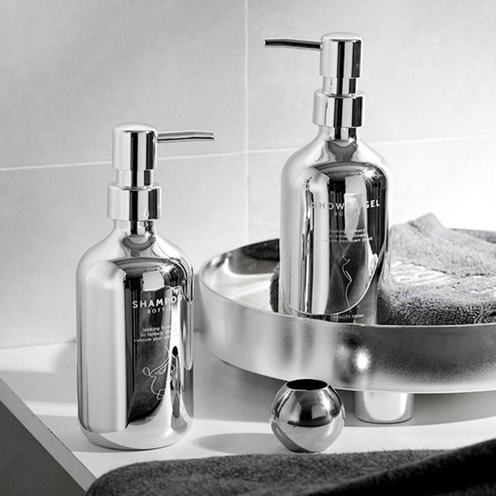 【 ELEGANT 】 Botol Shampo Isi Ulang 500ml Fashion Kamar Mandi Aksesoris Dapur Sanitizer Bottle Lotion Bottle Shower Gel Hand Soap Dispenser