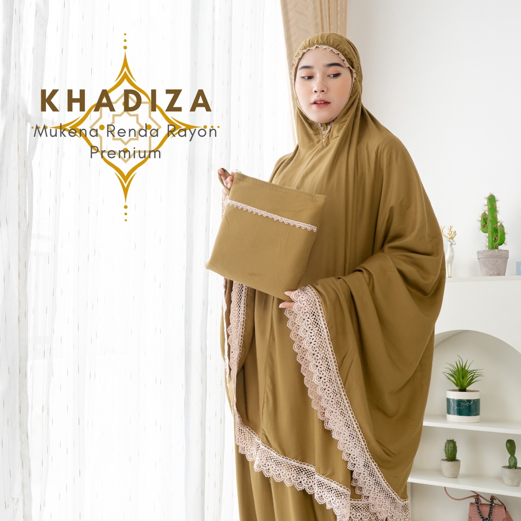 KHADIZA Mukena Renda Rayon Premium / Mukena Renda Polos