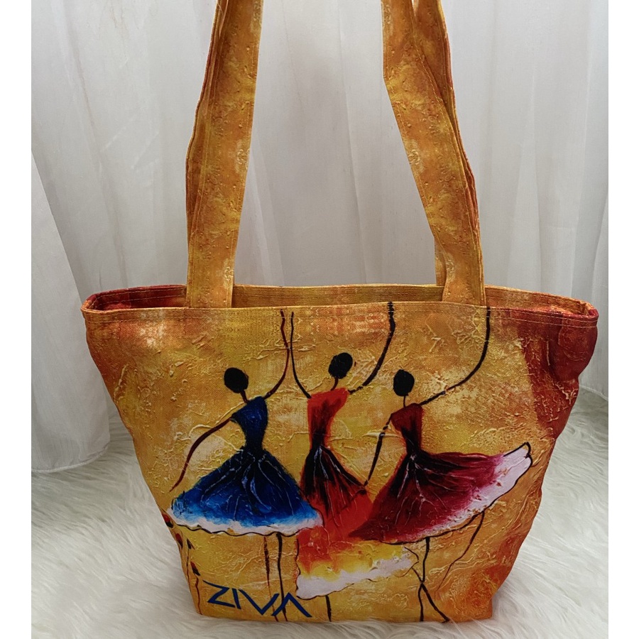 Ziva Printed Tote Bag (Balerina)