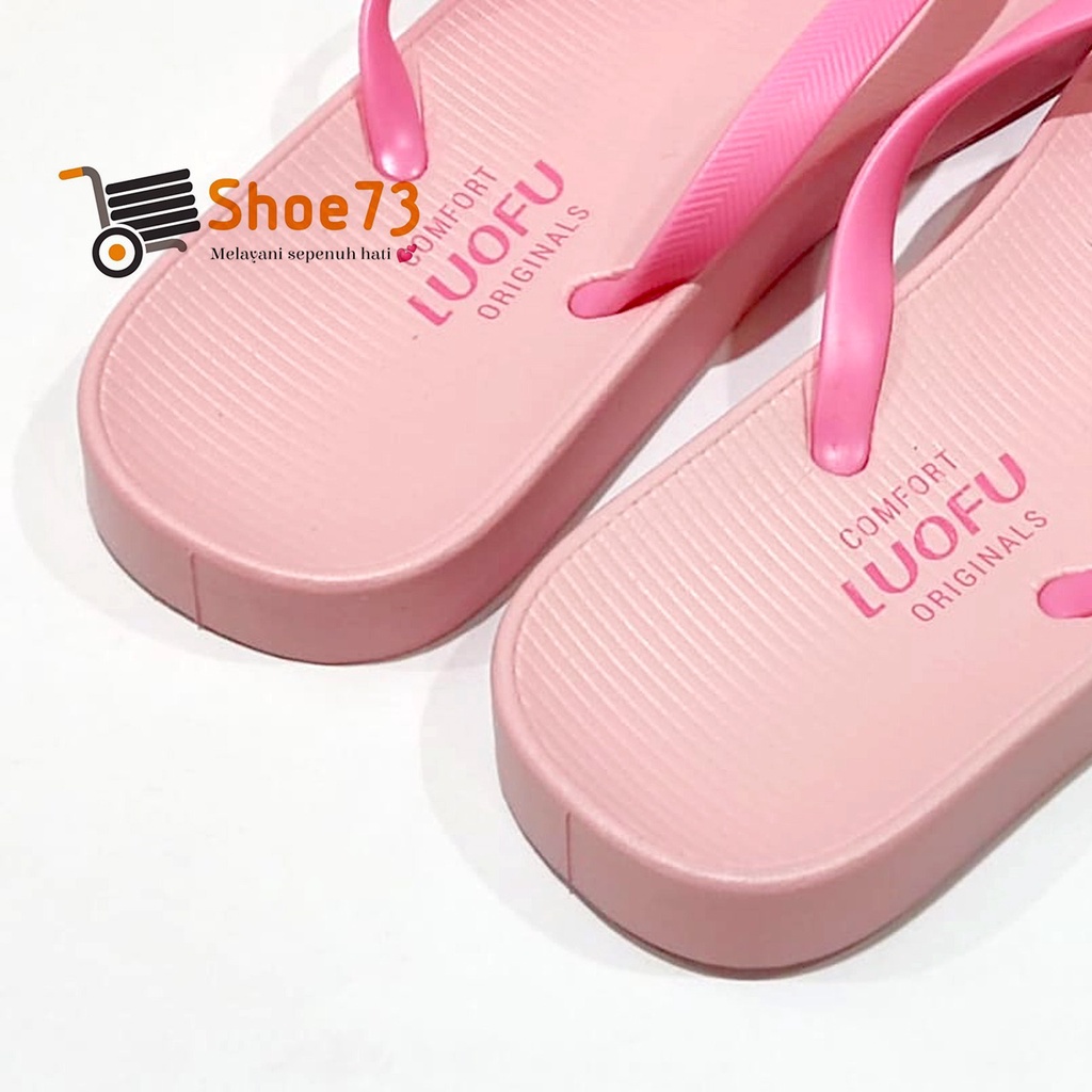 LUOFU F 2303 - A01S SIZE 36-40 ORIGINAL l Sandal jepit jelly wanita l Sendal jepit cewek impor