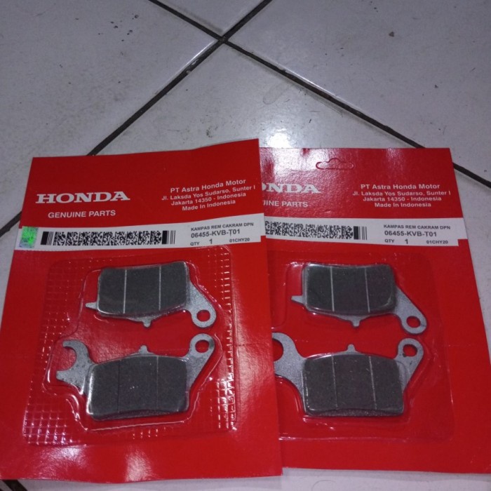 Disped Dispad Disc pad Kampas Rem Depan AHM HONDA KVB VARIO CBS 125 150 BEAT FI POP ESP STREET SCOOPY SPACY GENIO