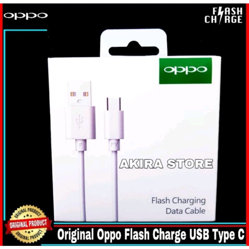 KABEL DATA CABLE OPPO A53 A33 A92S TIPE C ORIGINAL