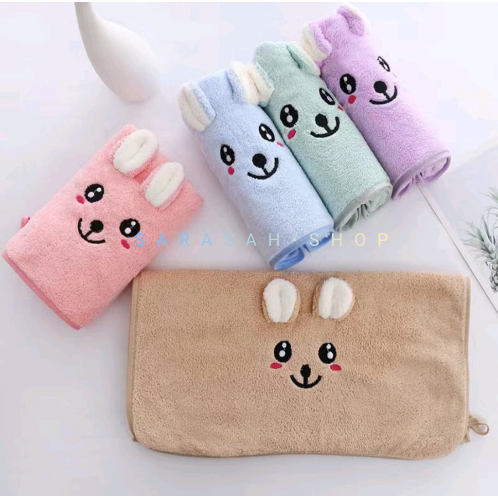 Paket Usaha 1 Lusin Handuk Mandi / Handuk anak / Handuk Bayi Motif Random Model  Lucu Bulu Lembut Premium Uk 60x120 cm