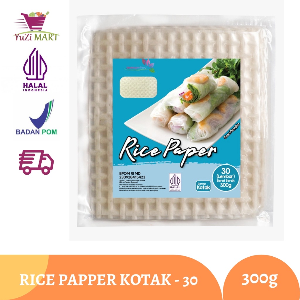 

Rice Paper / Kulit Lumpia Vietnam KOTAK isi 30 Lembar