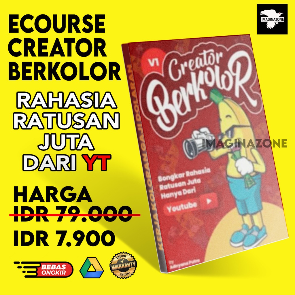 Creator Berkolor NgeYT Monetisasi Lengkap | IMAGINAZONE