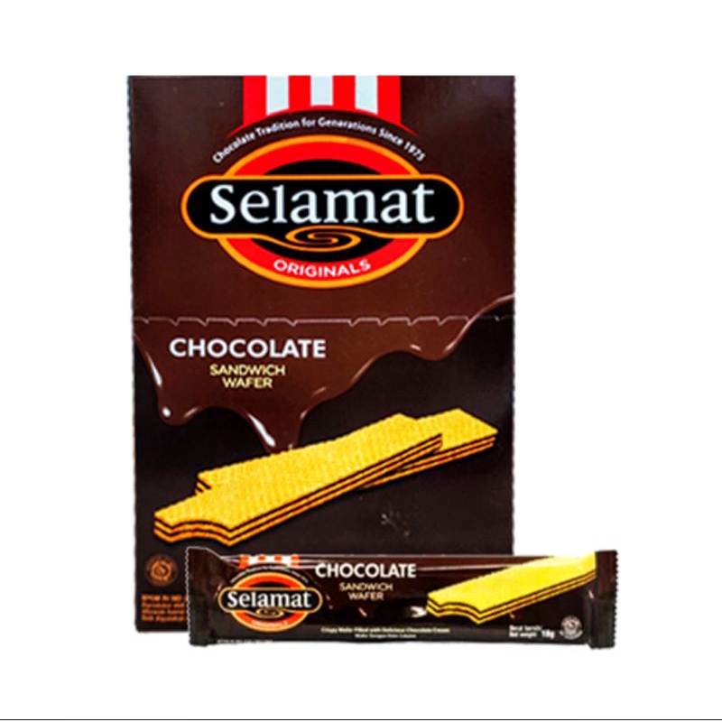 

Wafer Selamat Chocolate 12 - 1box isi 20pcs