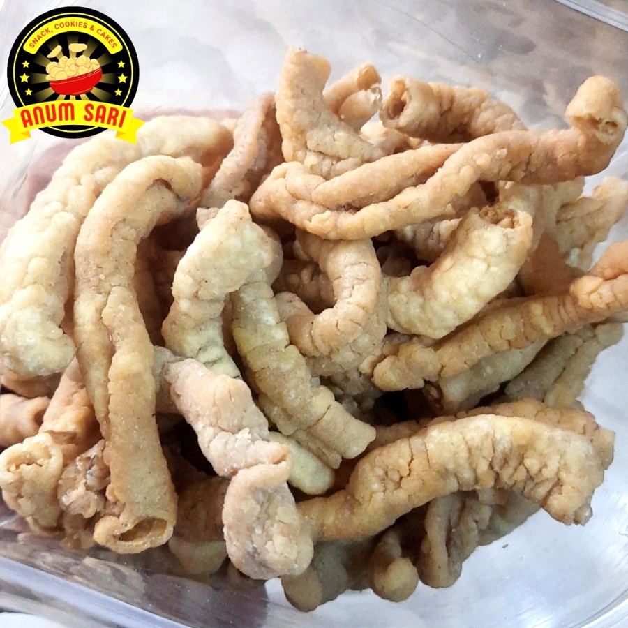 

Keripik Usus Crispy Gurih Renyah 250 Gram - Anum Sari