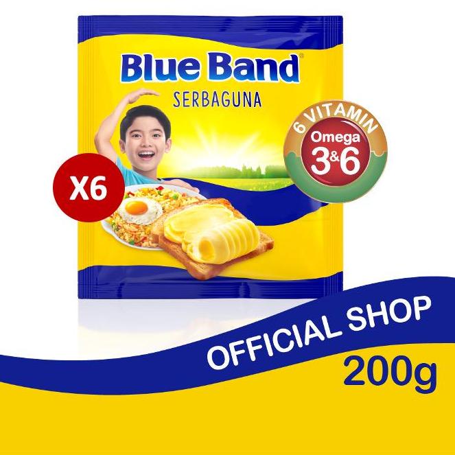 

➢ Blue Band Margarin Serbaguna 6 x 200 gr ➾