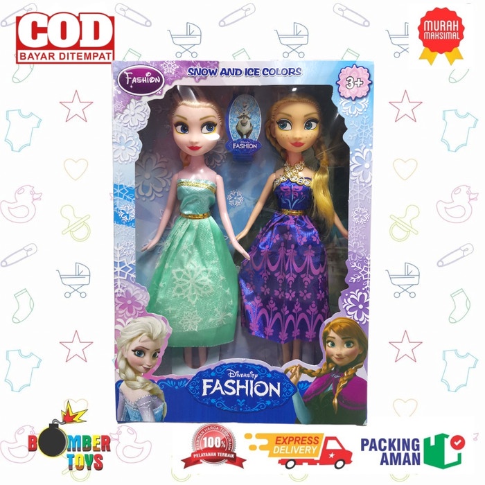 MAINAN ANAK PEREMPUAN BONEKA FASHION SNOW KARAKTER KADO LUCU PERI ANA