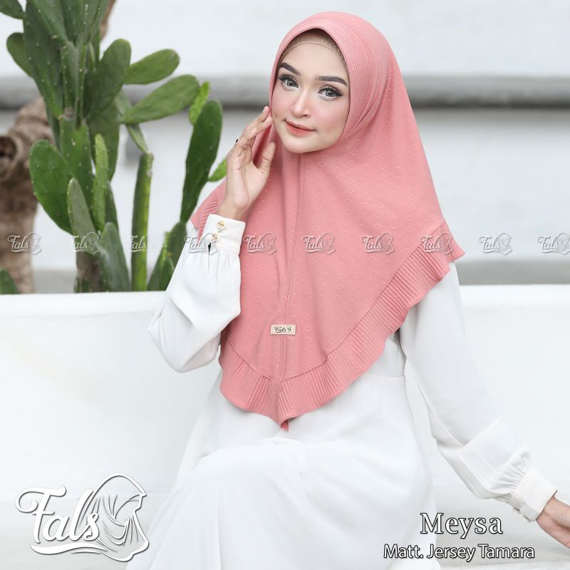 [ Ori Fals ] MEYSA••hijab pet rempel••hijab instan Jersey Tamara