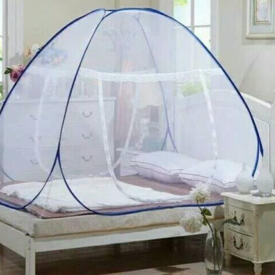 ➨ Kelambu SUPER JUMBO 220 x 220 cm tudung kanopi tenda anti nyamuk lipat murah ✼