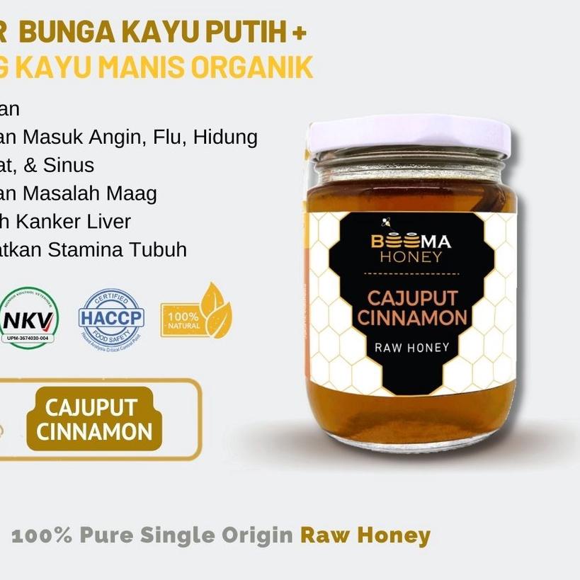 

♦ Beema Honey - Cajuput Cinnamon Raw Honey/ Kayu Putih Organik 300g ➷
