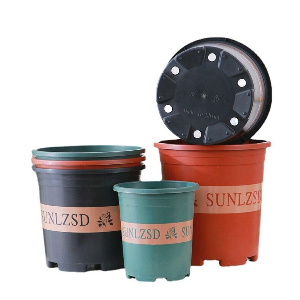 [Elegan] Pot Bunga Besar Hitam Hijau Kantor Untuk Taman Rumah Tangga Desk Decor Home Decoration Gardening Flower Pot