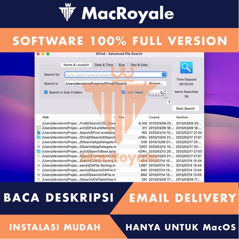 [MacOS] DFind Full Version Lifetime Full Garansi