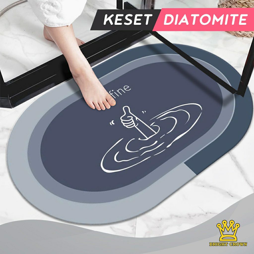 COD - SM88 - Keset  Kaki DIATOMITE Anti Bau Nyerap Air Anti Bakteri Keset Batu Kamar Mandi