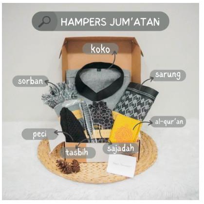 

Hampers Jumatan Cowok Sarung Sajadah Koko Gift Hampers Lebaran 026