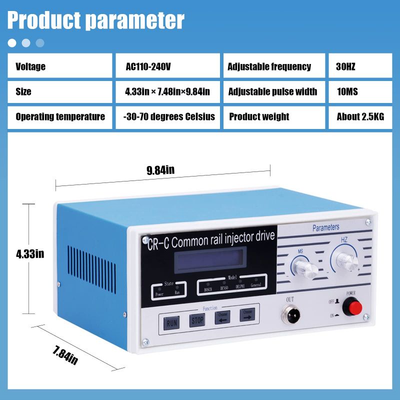 CR-C Common Rail Injector Tester Piezo Injector Tester Electromagnetic Injector Driver Multi-function