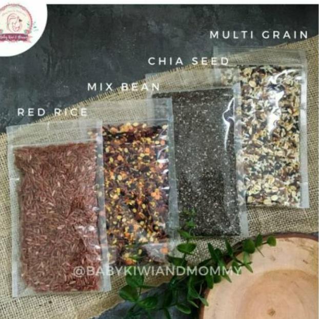 

>XG34448< Multi grain mix MULTIGRAIN , beras merah mpasi, Chia Seed, Mix Bean, mpasi, kacang hijau kupas