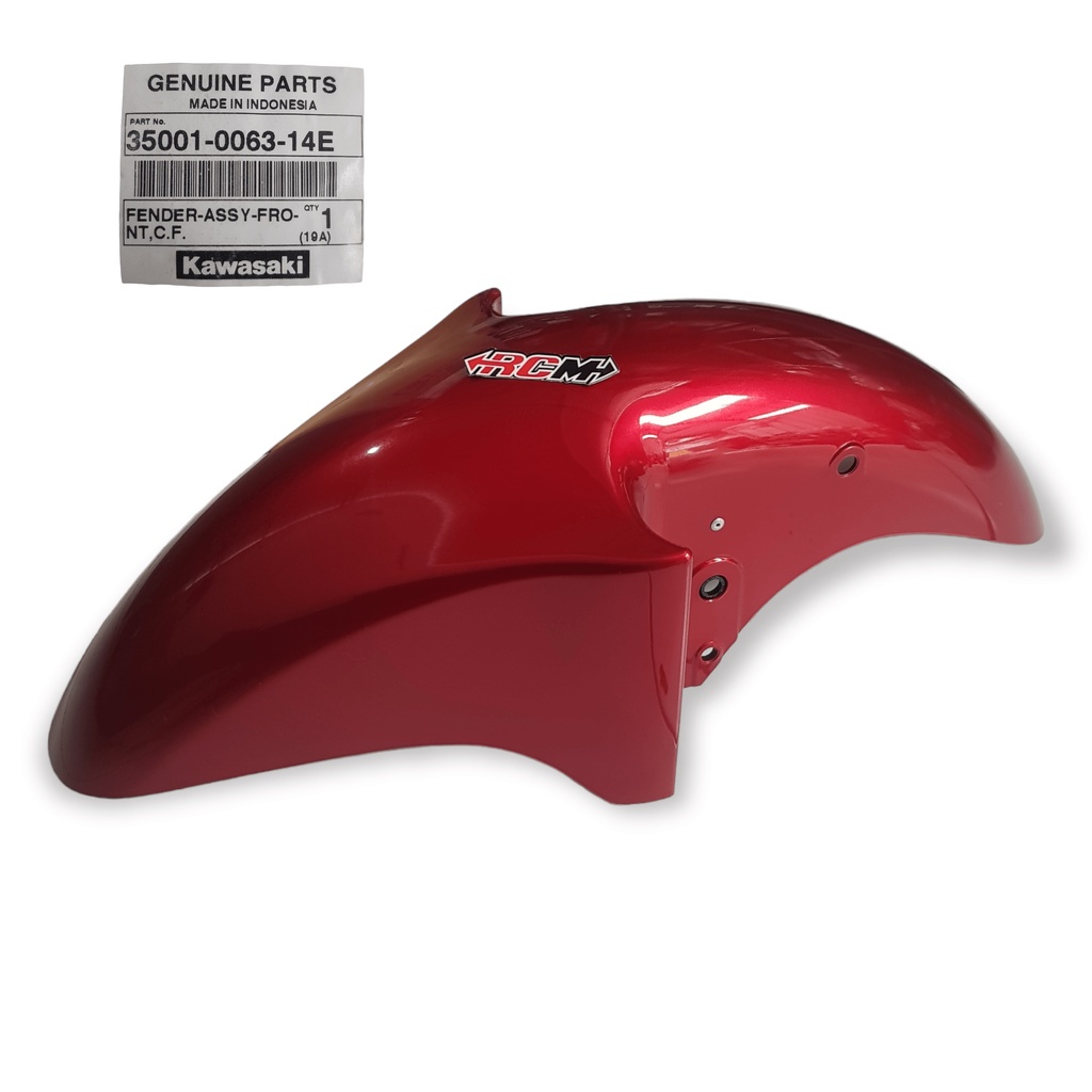 35001-0063-21F 14E 14H 3X 415 SELEBOR SLEBOR SPAKBOR SEPAKBOR DEPAN DPN NINJA 150R 150 R SS MERAH RED HIJAU PUTIH WHITE BLUE BIRU HIJAU GREEN LIME ORI ORIGINAL KAWASAKI KGP ASLI