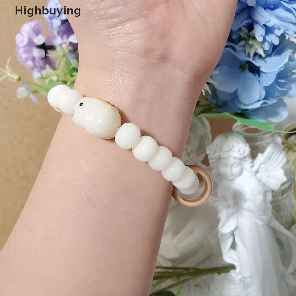 Hbid Gelang Kelinci Vintage Manik-Manik Strand Bracelets Gaya China Vintage Hiasan Tangan Untuk Wanita Gadis Perhiasan Halus Hadiah Tahun Baru Glory