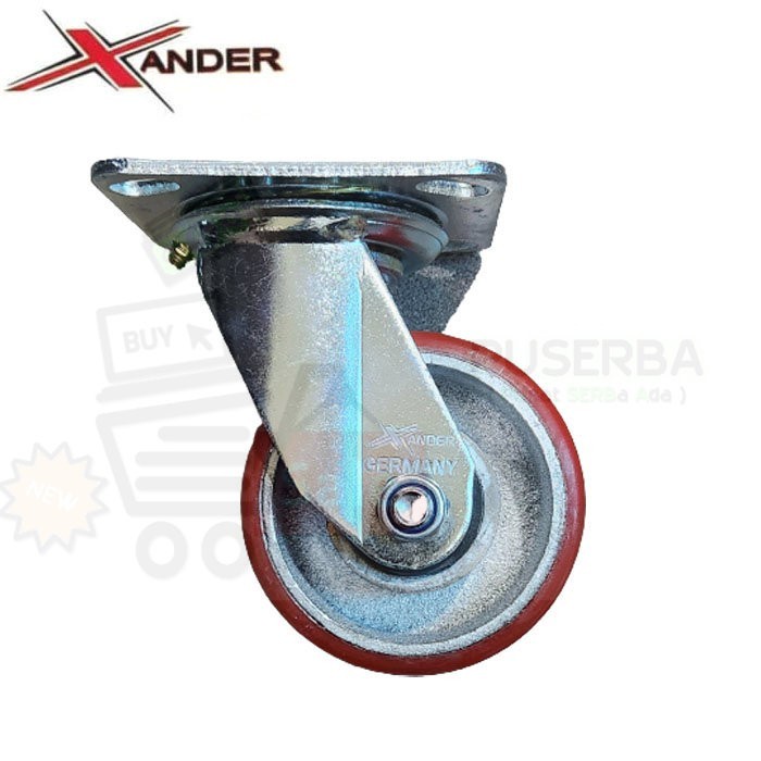 Xander Roda PU Ball Bearing HD Heavy Duty 4 Inch Hidup