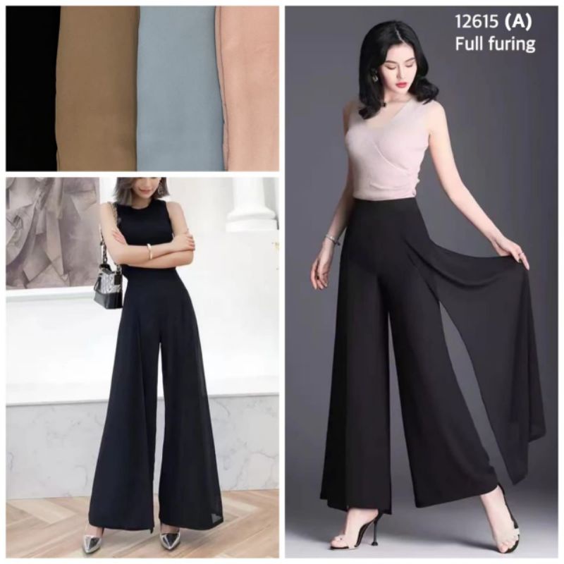Sifon Kulot Celana Panjang Kulot Wanita