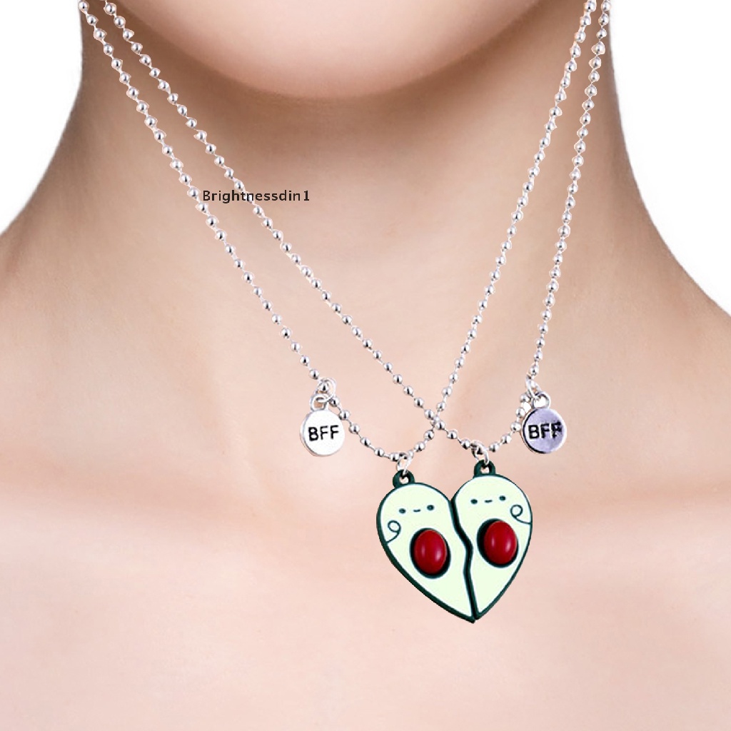 [Brightnessdin1] Kalung Anak Sepasang Alpukat Kalung Besi attract good friend BFF Nec Boutique