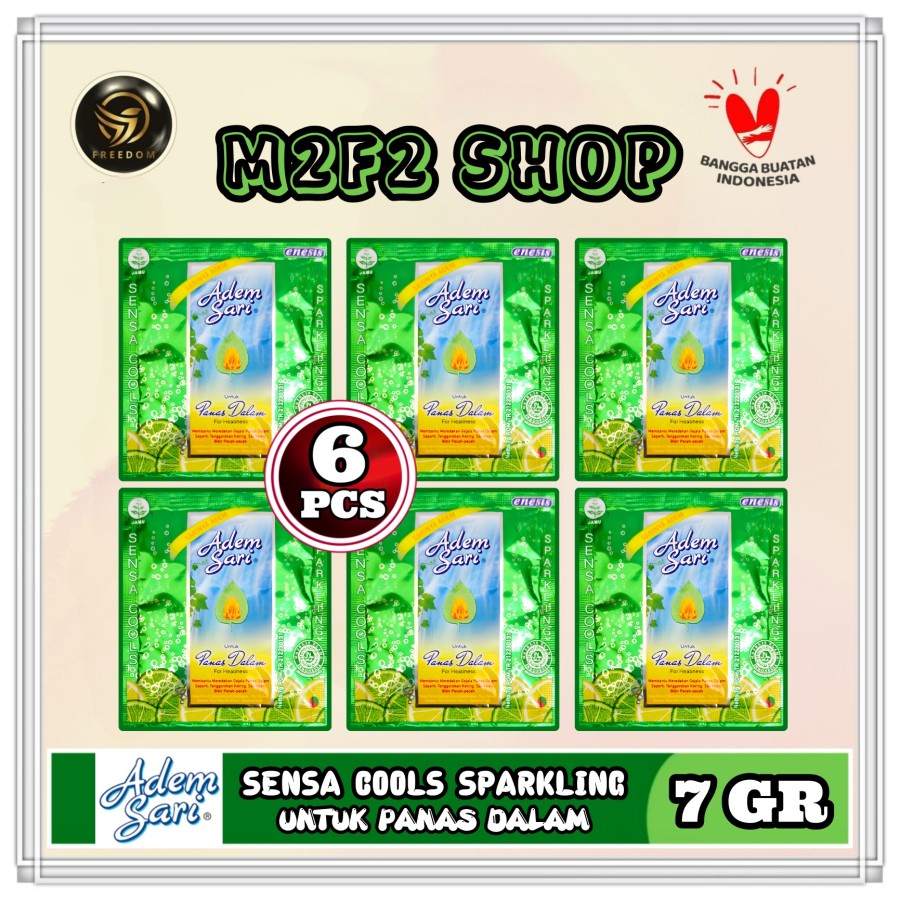 

Adem Sari Herbal Sensasi Cool Sparkling Bubuk Sachet - 7 gr (Kemasan 6 Pcs)