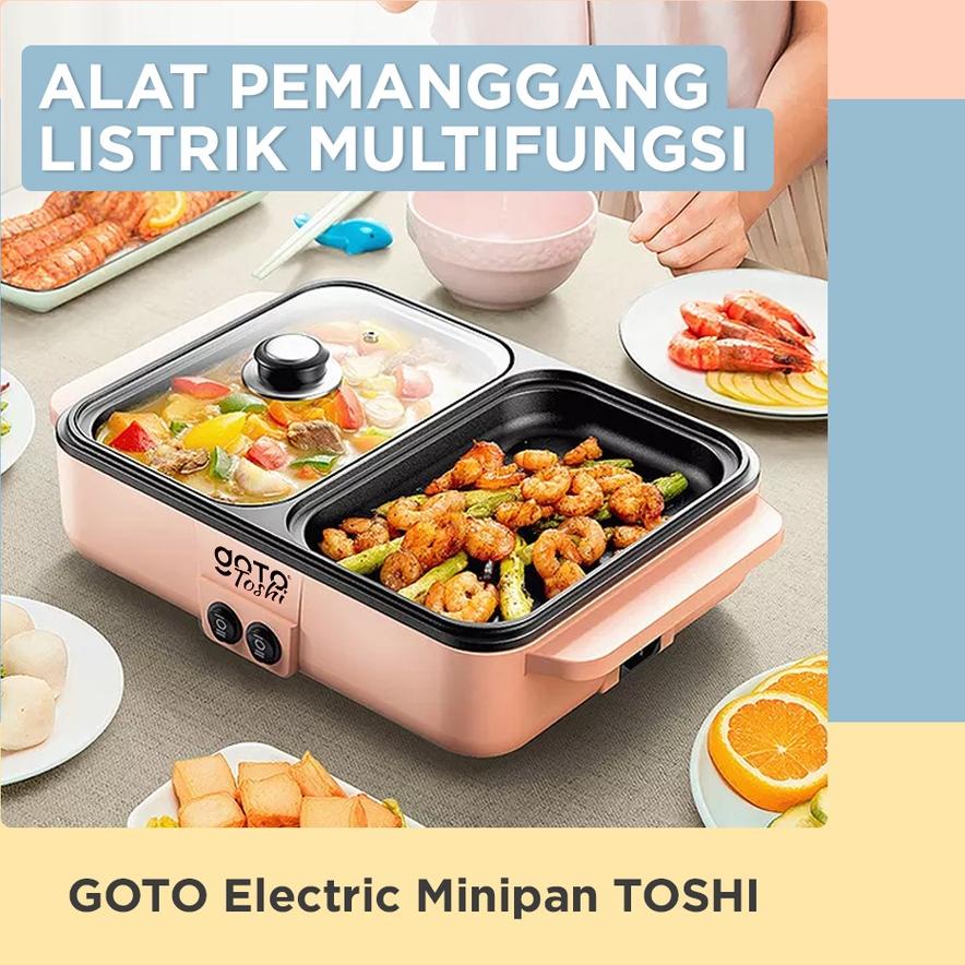 ► Goto Toshi Minipan Electric Hotpot Alat Panggangan Grill Pan BBQ 2in1 ☪