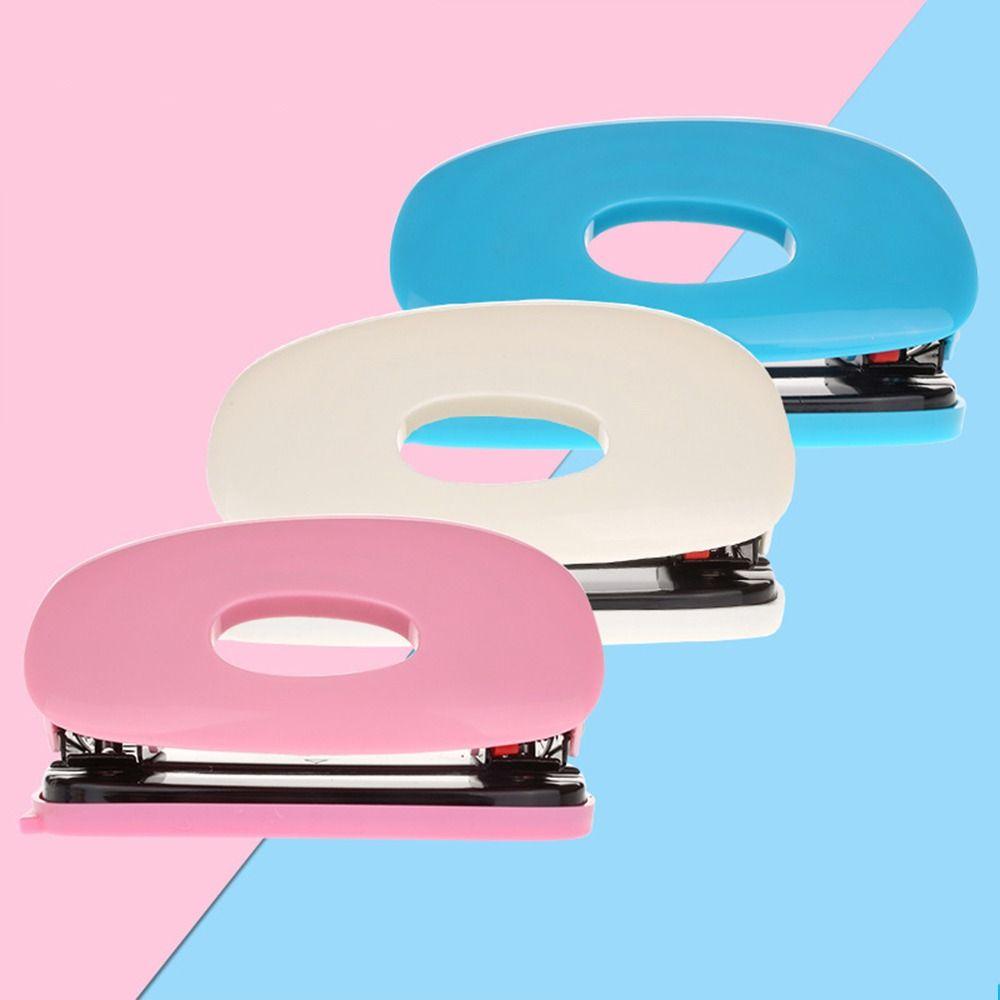 Mxbeauty Hole Puncher Mini 2-Hole DIY Punching Alat Siswa Stationary Alat Kantor Kerajinan Scrapbook Bulat Pelubang Pelubang