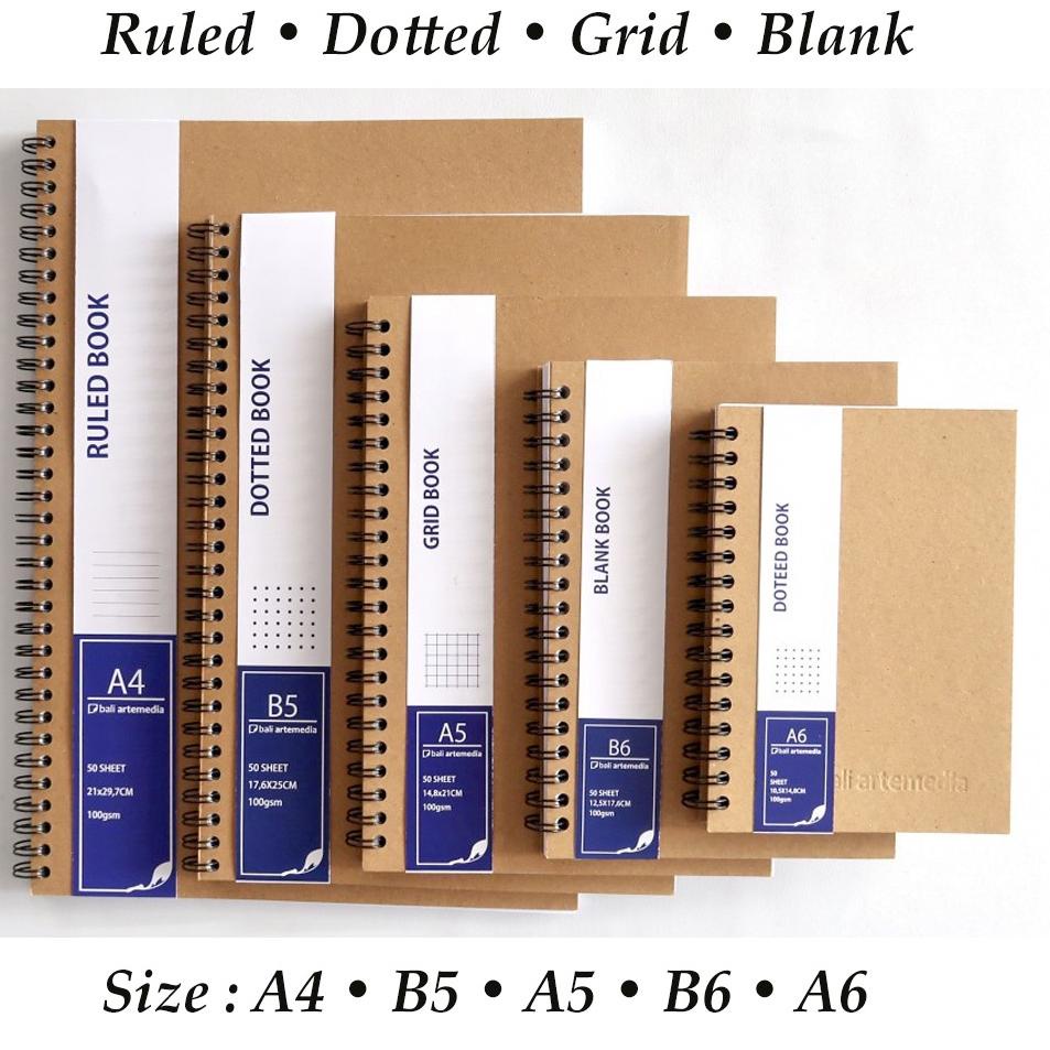 

O85 Bali Artemedia Notebook Ruled / Dotted / Grid / Blank CUCI GUDANG ↺