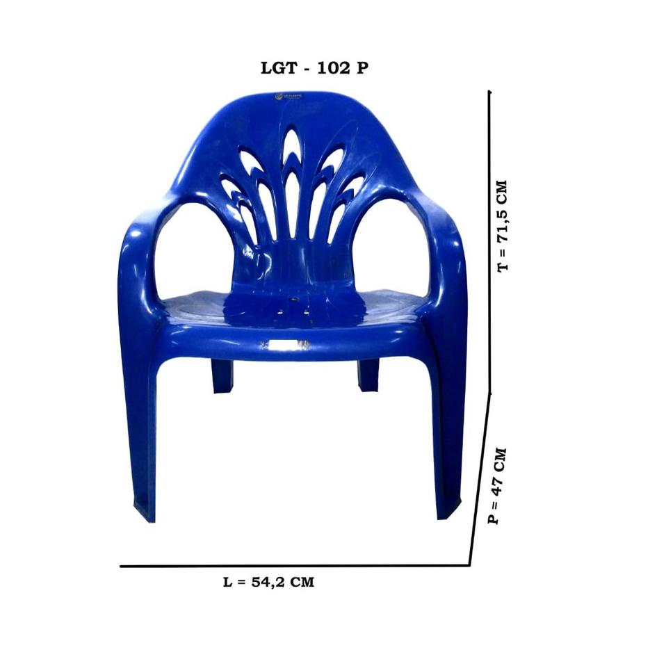 ☪ kursi  plastik kursi sandar / kursi santai plastik murah ➫