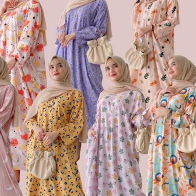 ➻ COD DASTER GAMIS RAYON VISCOSE LENGAN PANJANG JUMBO LD 120 ➱