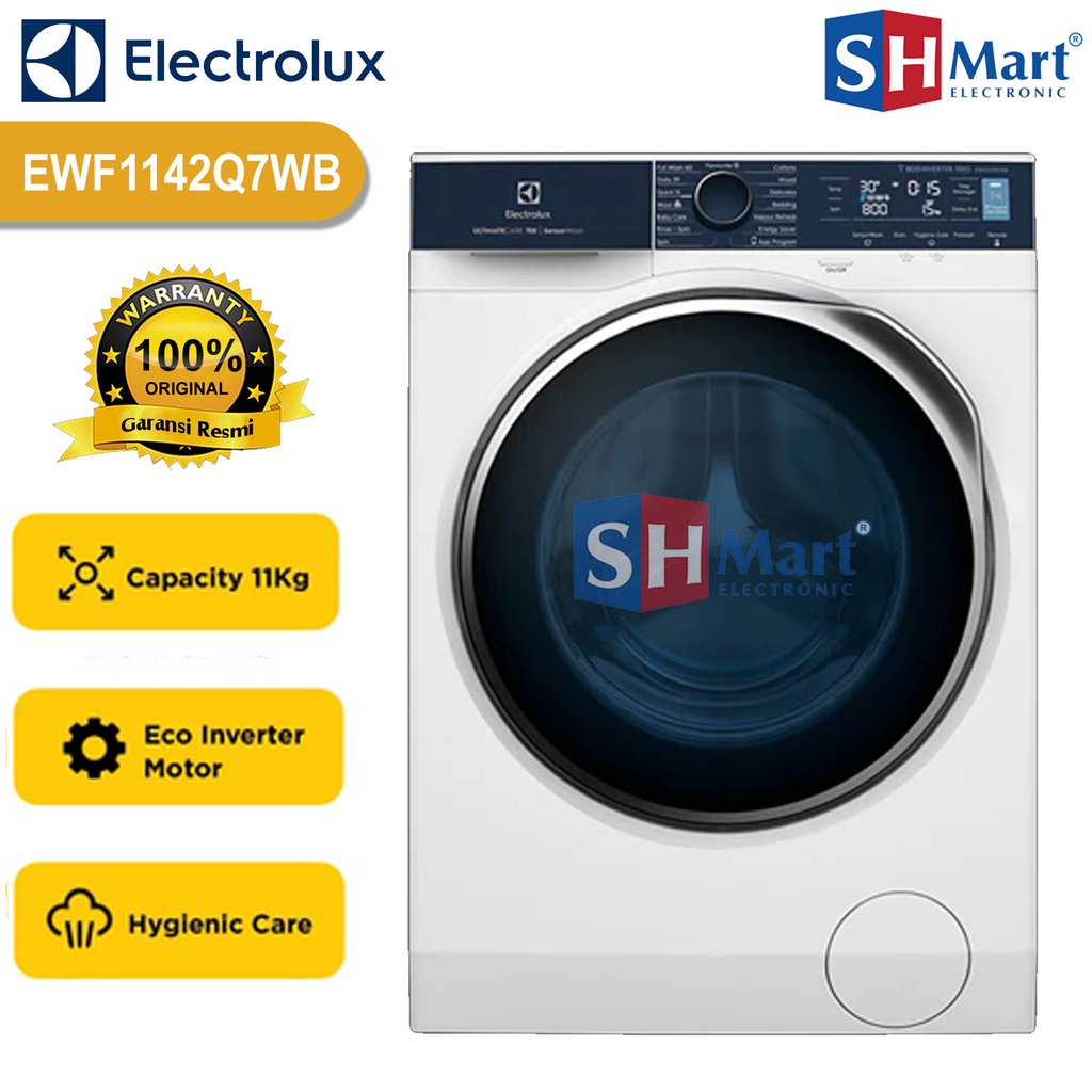 PROMO !! MESIN CUCI FRONT LOADING ELECTROLUX KAPASITAS 11 KG EWW-1142Q7WB INVERTER GARANSI RESMI