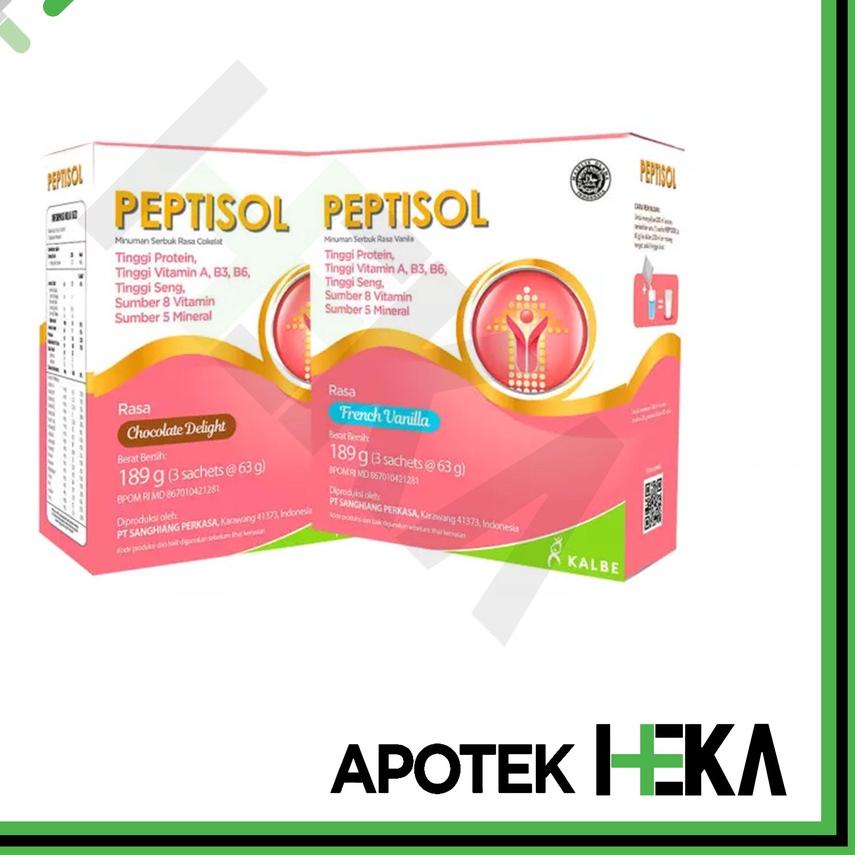 

☃ Peptisol Vanila/Coklat 189 gram - Tinggi Protein Rendah Residu ♢