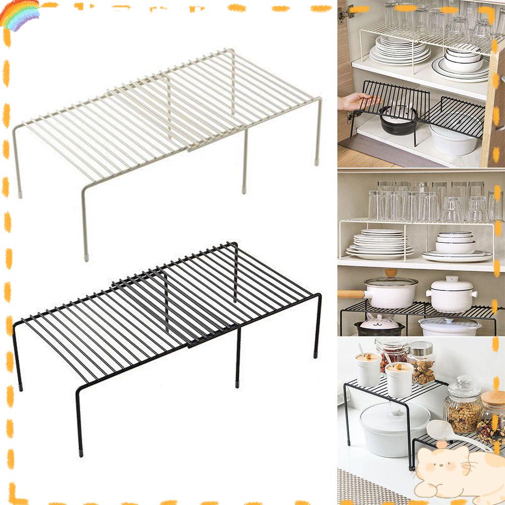 Solighter Adjustable Lemari Rak Serbaguna Makeup Organizer Peralatan Dapur Lemari Rak Bumbu Sepatu