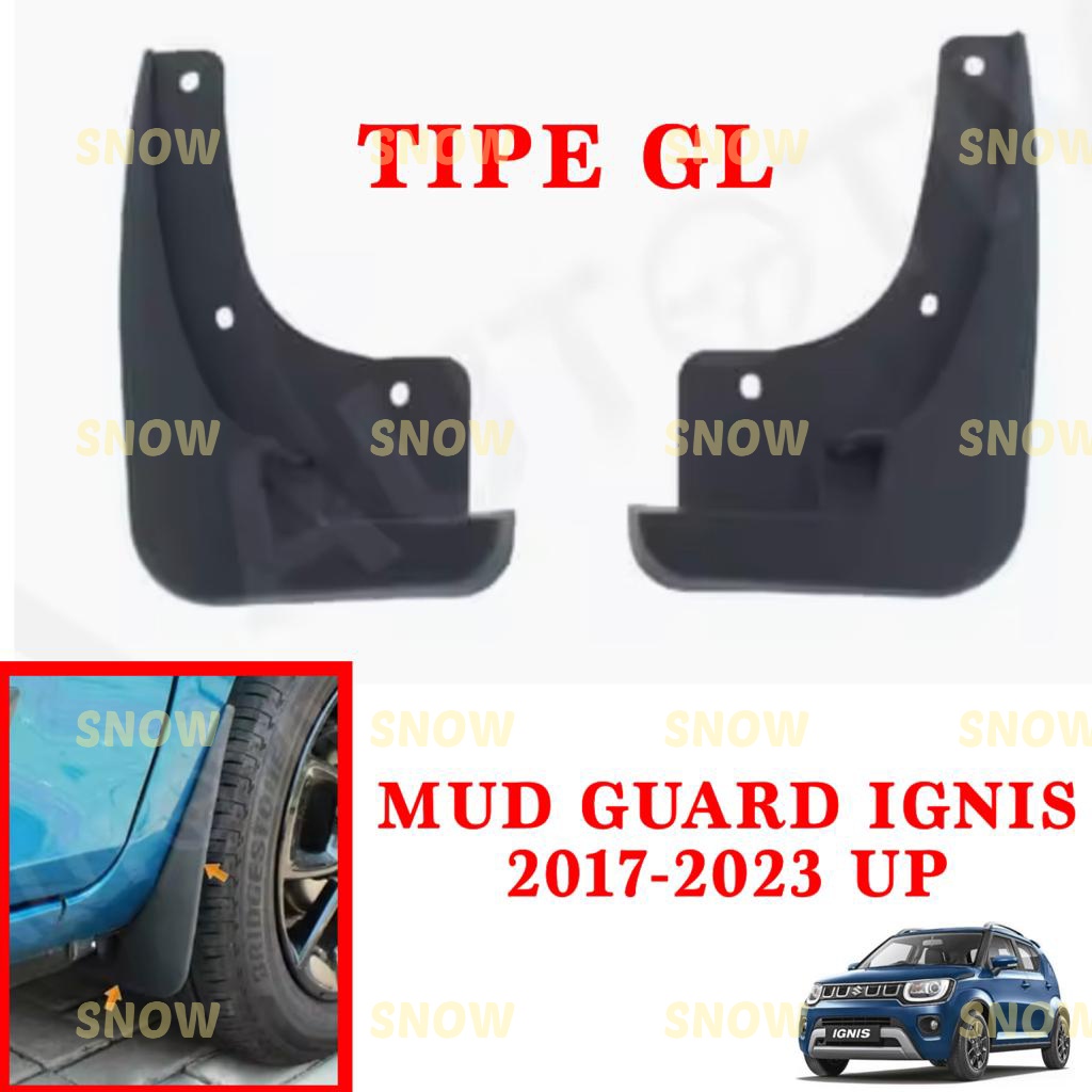 Mud Guard Suzuki Ignis 2017 2022 2023 Karpet Lumpur Tipe GL &amp; Non GL