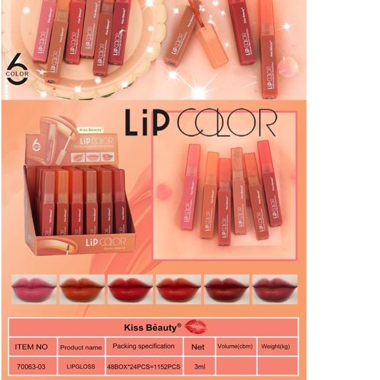 ✫ [LUSINAN] Lipgloss Kiss Beauty Bentuk Love SWEET PEACH VELVET ♥