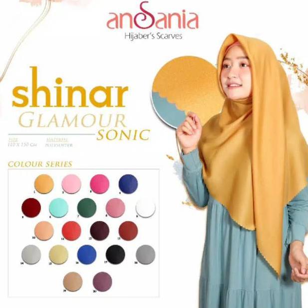 kerudung hijab shinar /Shinar glamour laser cut/shinar glamor laser/hijab shinar glamour/jilbab segi