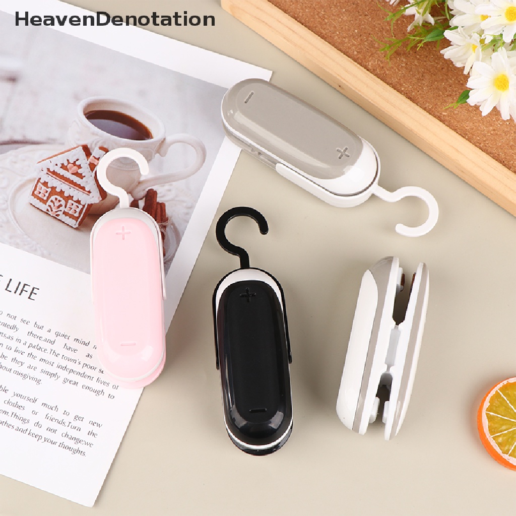 [HeavenDenotation] Kitchen Mini Bag Sealing Machine Vacuum Sealer Makanan 2in1 Heat Sealer Handheld Portable Bag Sealer Mesin Pengemas HDV