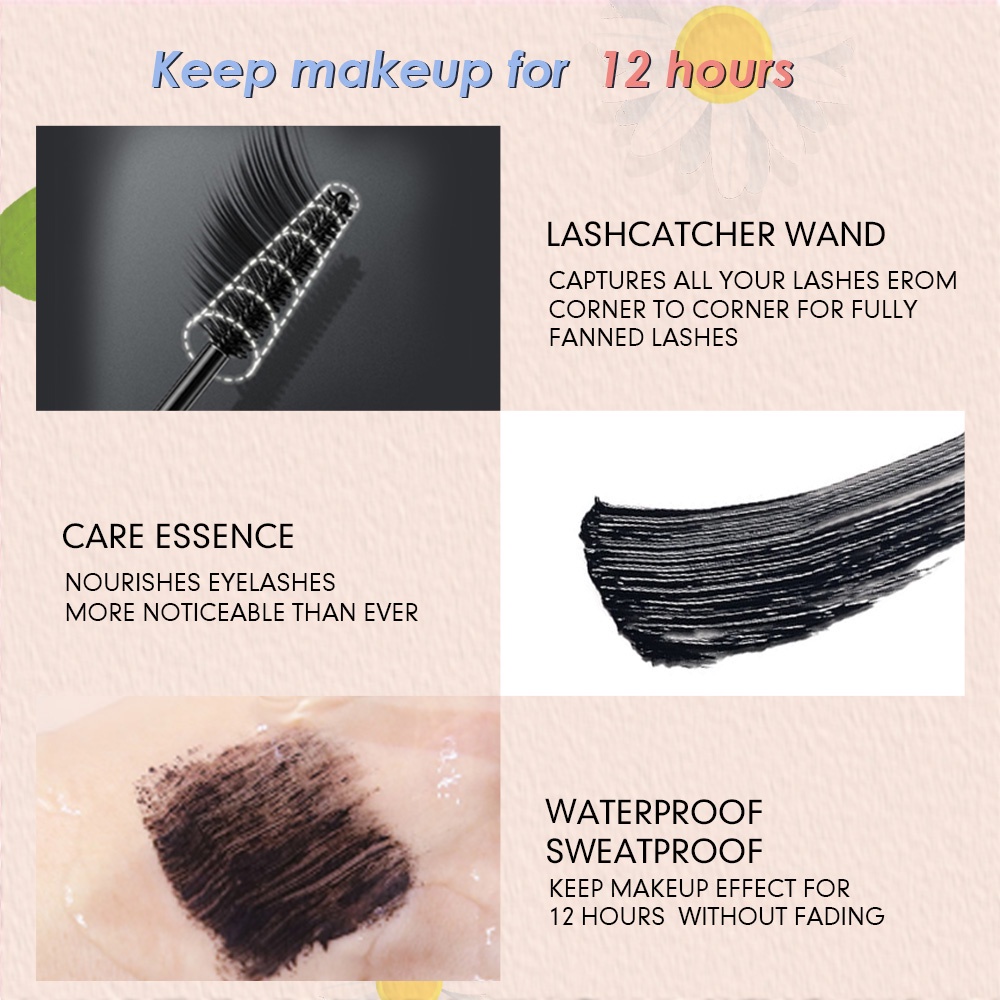 [100% ORIGINAL] SANIYE Black Professional Anti-Water Mask Eyelash Extend Curling Mascara Gel M1063