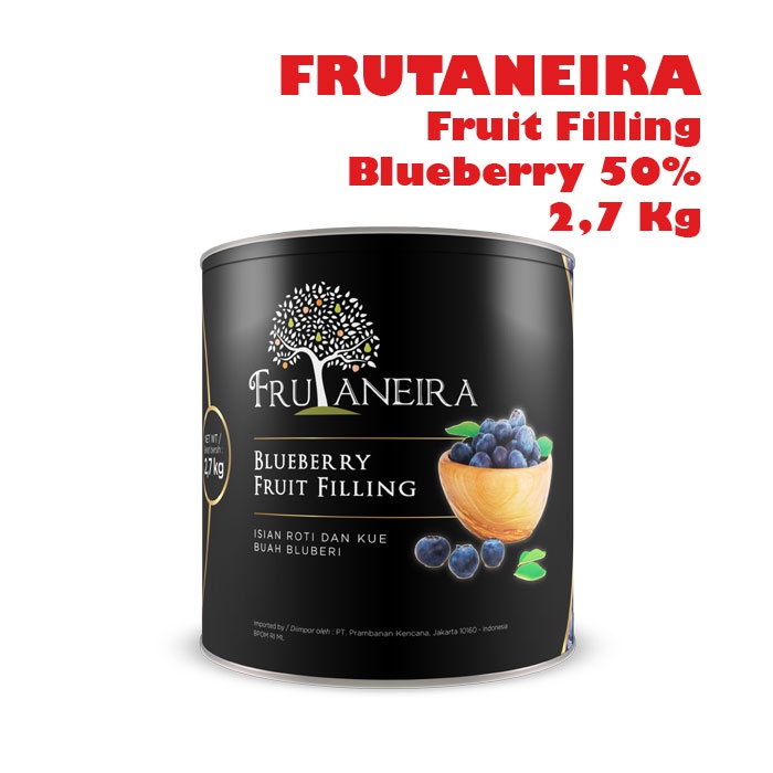 FRUTANEIRA Jam 2,7kg ( 50% Buah asli) Selai Filling Blueberry 2,7 Kg