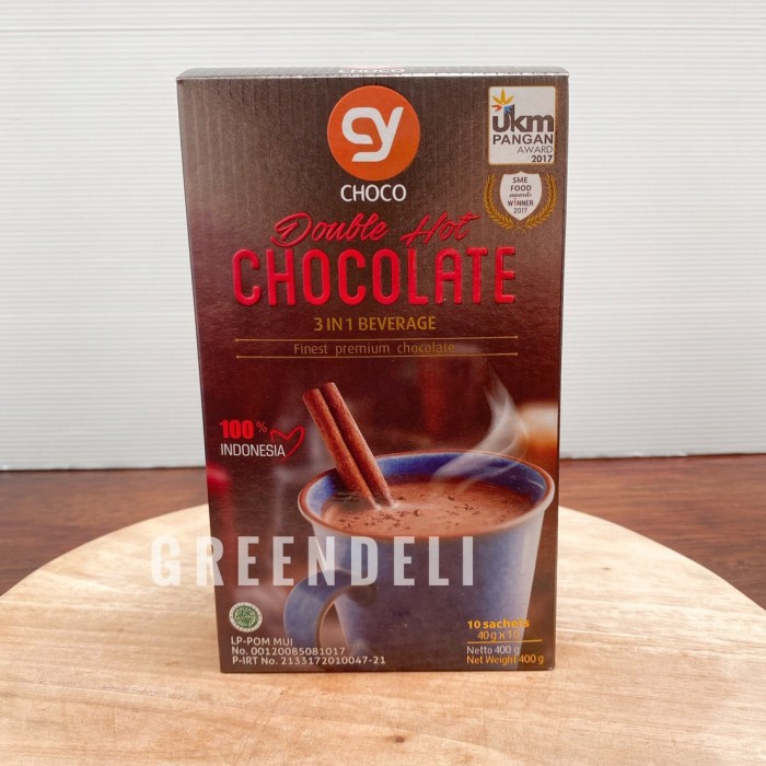 CY Double Hot Chocolate / Minuman Coklat Premium - 10 Sachet
