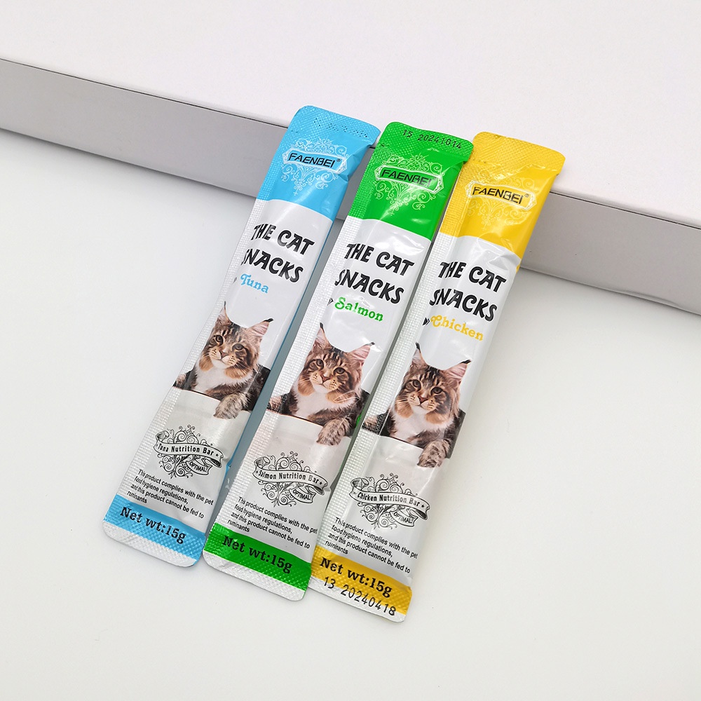 【Cat7】Snack Hewan Peliharaan Cemilan Kucing Cat Strip 15g/strip Kuing Kecil dan Kucing Besar Snack Pengemukan Kucing Pelengkapa Hewan Peliharaan