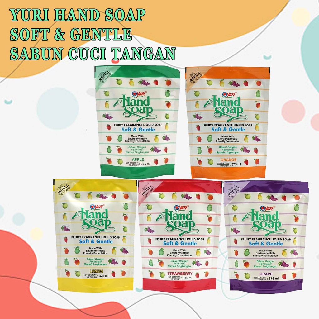 SABUN CUCI TANGAN* HANDSOAP YURI 375ML FRUITY