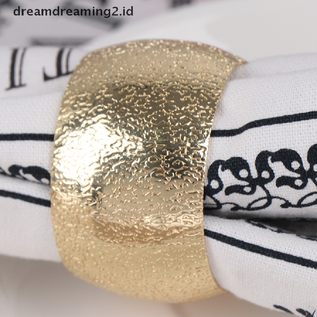 (dream) Napkin Rings Wedding Party Hotel Serviette Gesper Tempat Serbet Dekorasi Meja.