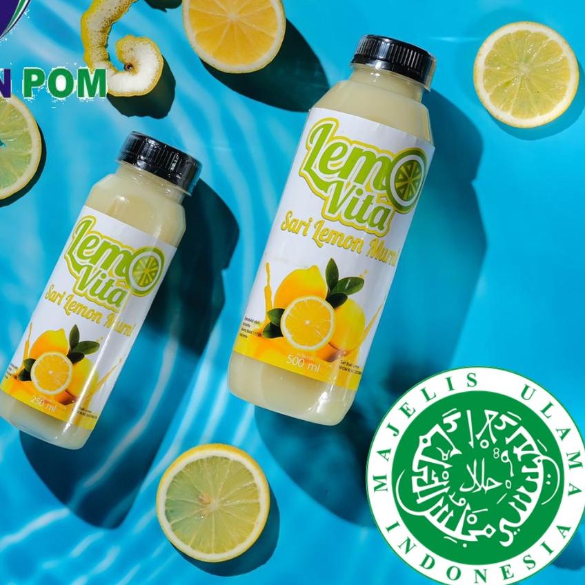 

✸ PAKET 1 Liter Lemovita Fresh Jus Lemon Halal ℮