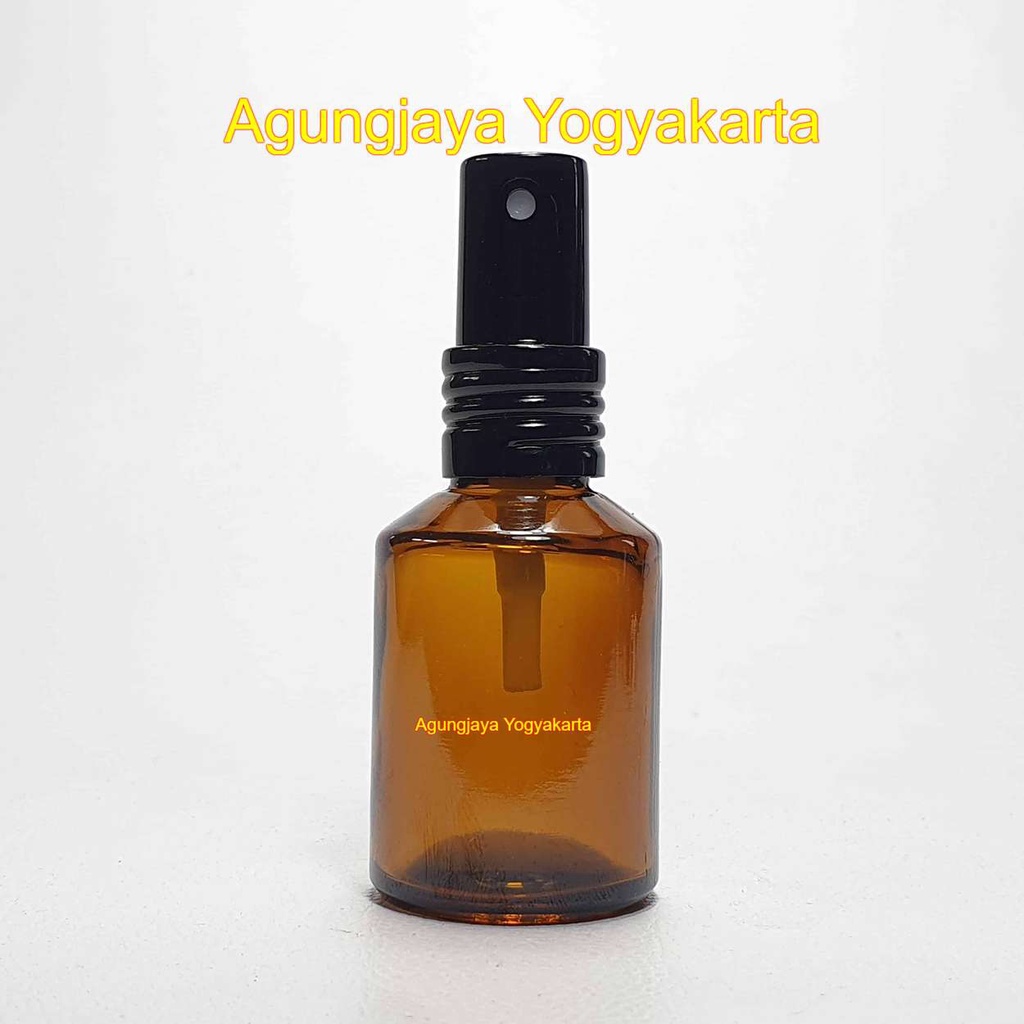 Botol 30 ml Amber Original Kaca GD Spray Alu Spiral / Botol Kaca / Botol Kaca Kosmetik / Botol Parfu