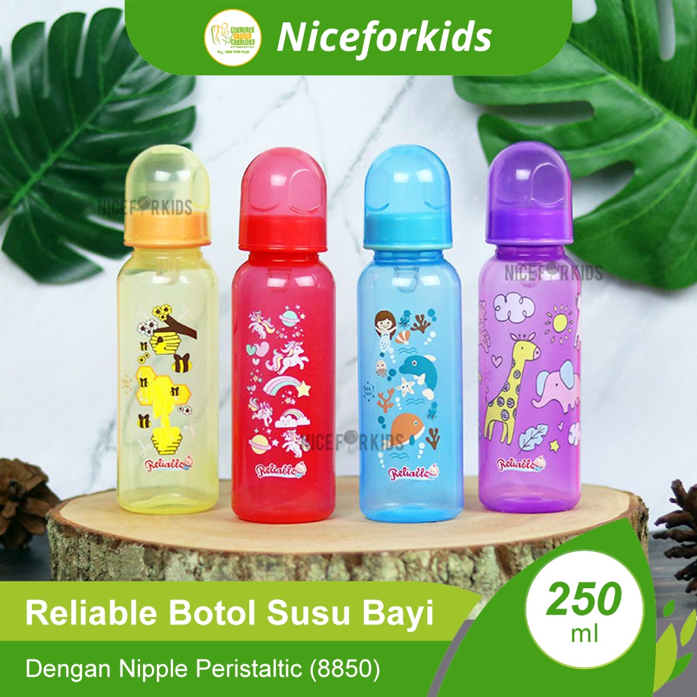 Reliable Botol Susu Bayi dengan Nipple Peristaltic 250ml (8850)