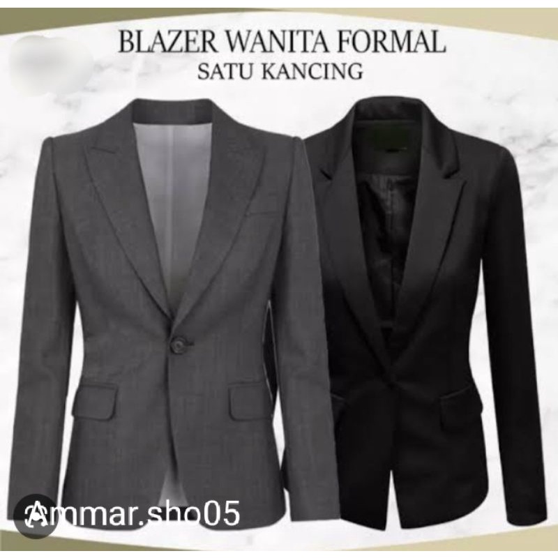 JAZ /BLAZER WANITA DUA KANCING,SIZE M_5L